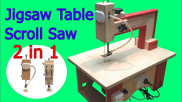 DIY Jigsaw Table (2 in 1) - Scroll Saw & Jigsaw Table Machine