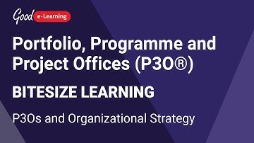 Portfolio, Programme and Project Offices (P3O®) Bitesize Learning | P3Os and Organizational Strategy