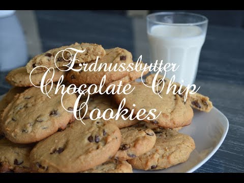 Weiche Erdnussbutter Chocolate Chip Cookies - schnell und einfach!