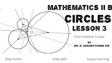 Introduction to circlesL  3   Maths IIB  Mr Sanjeev Kumar