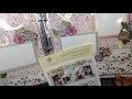 Anna Griffin &quot;Simply Wildflower Meadow&quot; Scrapbooking Kit Double Layout w/Tag Pocket Tutorial! Pg 7-8