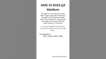 Day 16: AMC 10A 2023 Q3 - Easy