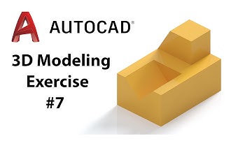 AutoCAD 3D Modeling - Exercise #7 - Basic to Advance in Hindi