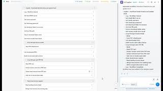 Copilot workflow generation with audio