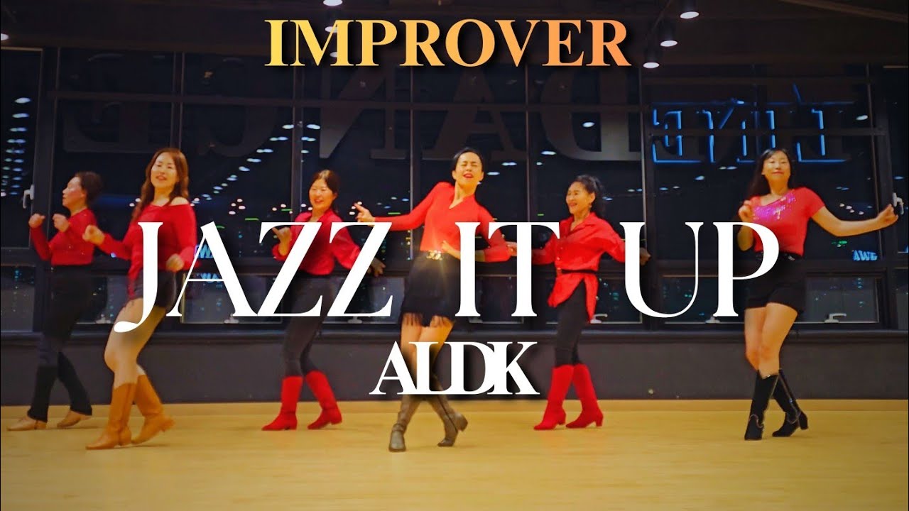 Демонстрация линейных танцев в стиле «Jazz It Up» | Для продолжающих | ALDK | Замечательные линей...