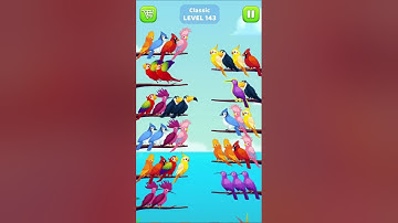 BIRD SORT COLOUR- LEVEL 143 I shorts