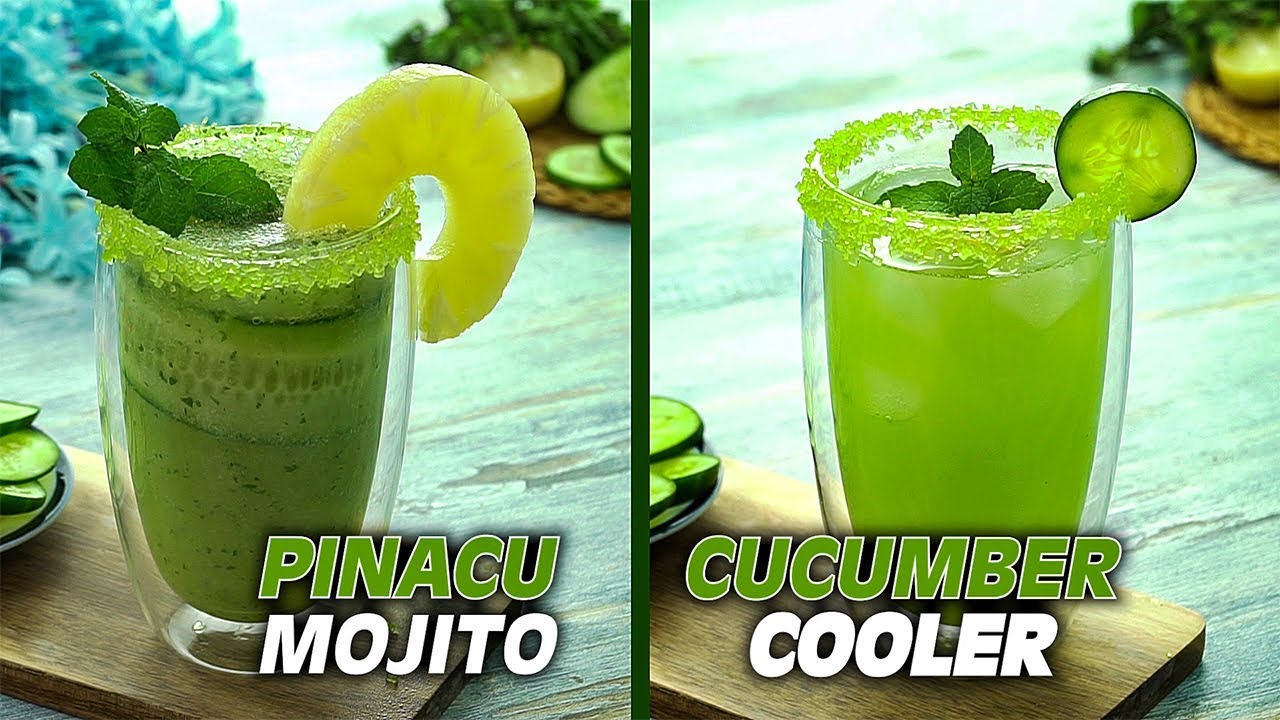Cucumber Drinks Recipes | Cucumber Cooler Drink | Pineapple Mojito Recipe (Summer Drinks) | SooperChef