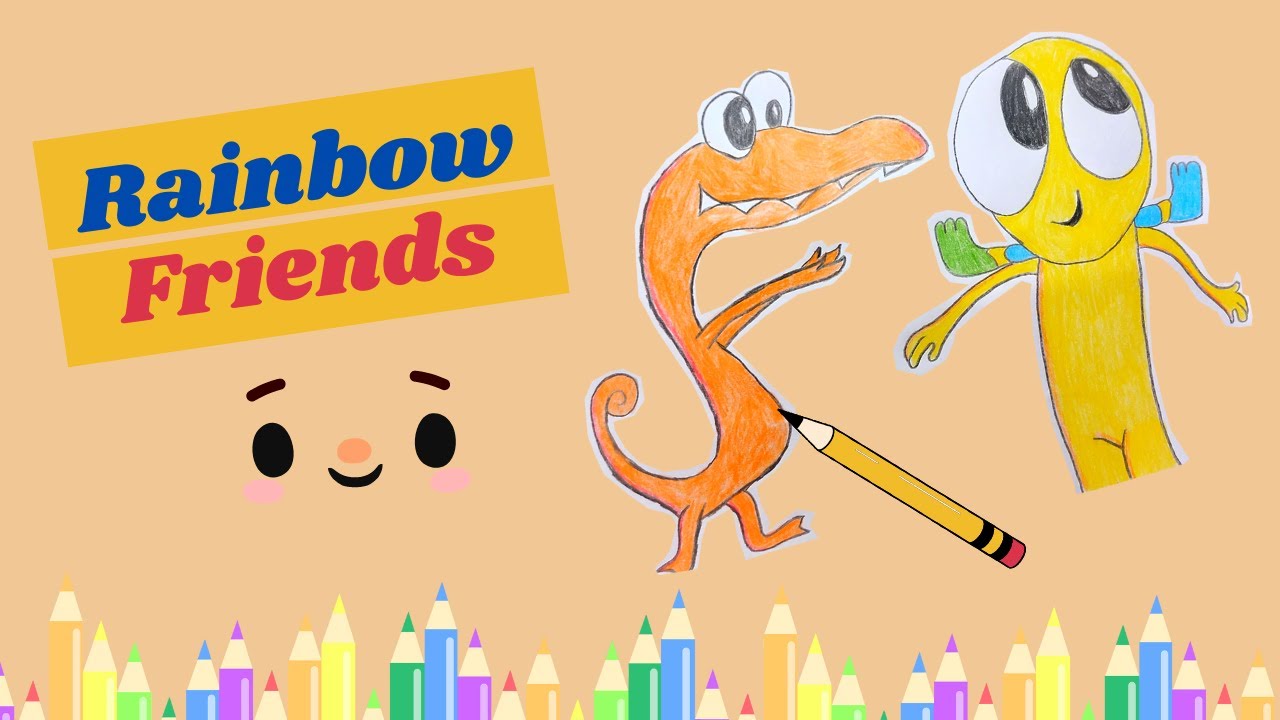 Rainbow friends colorir amarelo