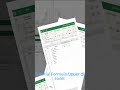 Tutorial Formula Upper di Excel #excel #admin #data #formula1