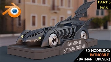 3D Modeling: Batmobile (Batman Forever) Part 5 of 5 Final