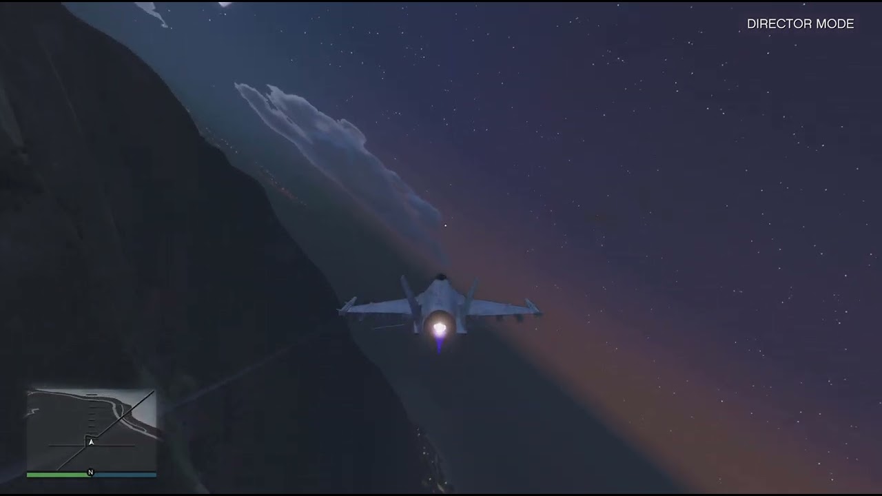 Going on a fighter jet in GTA V