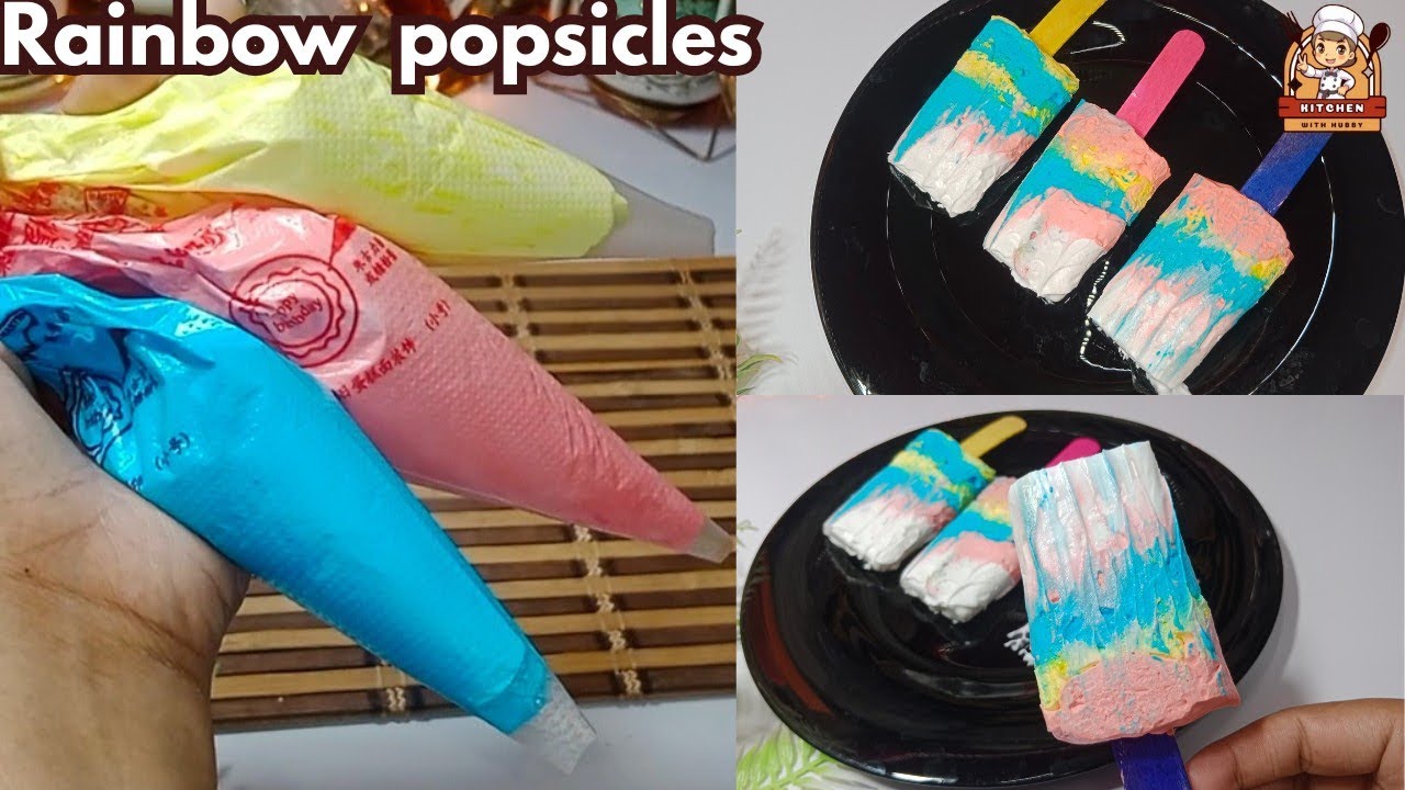 My daughter asked me to make RAINBOW POPSICLES, here it turns AMAZING | Popsicles Recipe