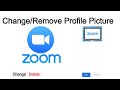 How to change profile picture in zoom | Delete/Remove profile photo