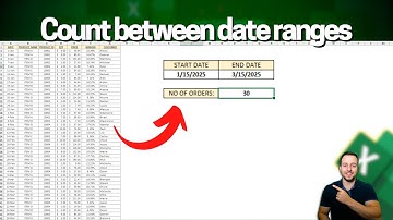 Count Values Between Two Dates in Excel | COUNTIFS Function