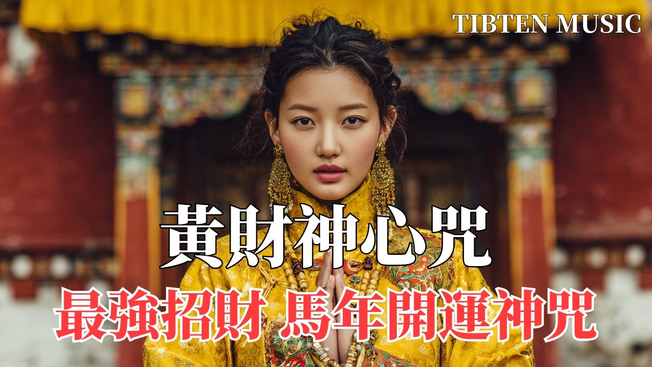 【100%無廣告】西藏梵音療愈 | 🐴 2026馬年發大財！《黃財神心咒》| 最強招財音樂 | 接引五路財神（附歌詞）