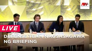 Defense team nagsasagawa ng briefing | NewsWatch Live