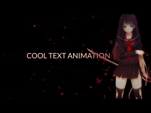 simple cinematic text effect | After Effects AMV Tutorial
