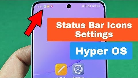 How to change status bar icons for Xiaomi Redmi Hyper OS phone 