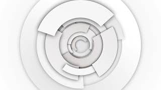 3D White Abstract Circle Background