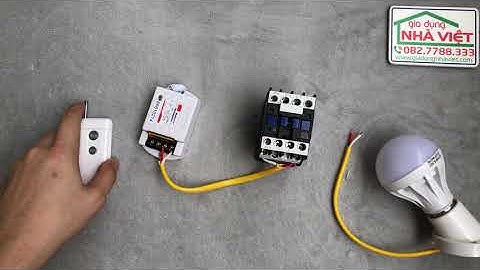 Đấu nối Khởi động từ Contactor CJX2 kết hợp công tắc điều khiển từ xa tắt bật thiết bị công suất lớn