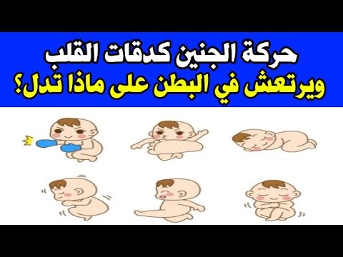 حركة الجنين مثل الرفرفة ويرتعش وكنبضات القلب على ماذا تدل