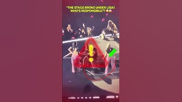 The Stage DROPPED Under Lisa While Performing!! 😱🔥 #blackpink#lisa#kpop#yg#fyp#viralshorts#trending