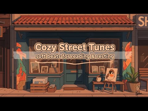 Sunset Storefront Teal Door Framed Prints In Crates Easel Bird And Potted Plant Study Focus Mix