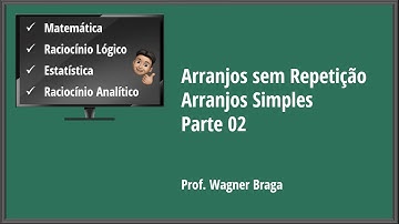 Aula 22 - Arranjos sem Repetição - Arranjos Simples - Parte 02 - Análise Combinatória