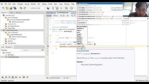 input pada java (Scanner) 07