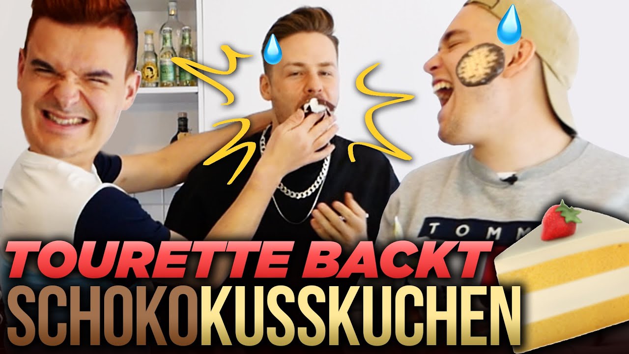 Tourette backt Schokusstorte in @rewinside Gesicht für Tims Oma!