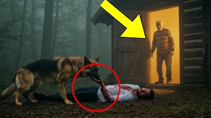 He Bled All the Way to the Old Man's Cabin… Then the K9 German Shepherd Did  THIS While Begging” - YouTube