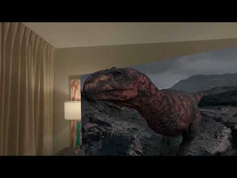 Vision Pro「Encounter Dinosaurs」の体験部分