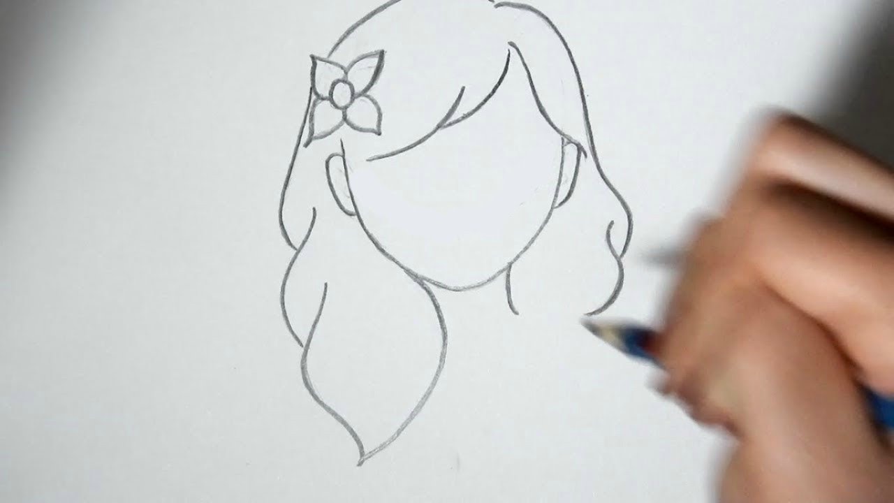  How to draw cute hairstyles for beginners  (Part 3) - YouTube