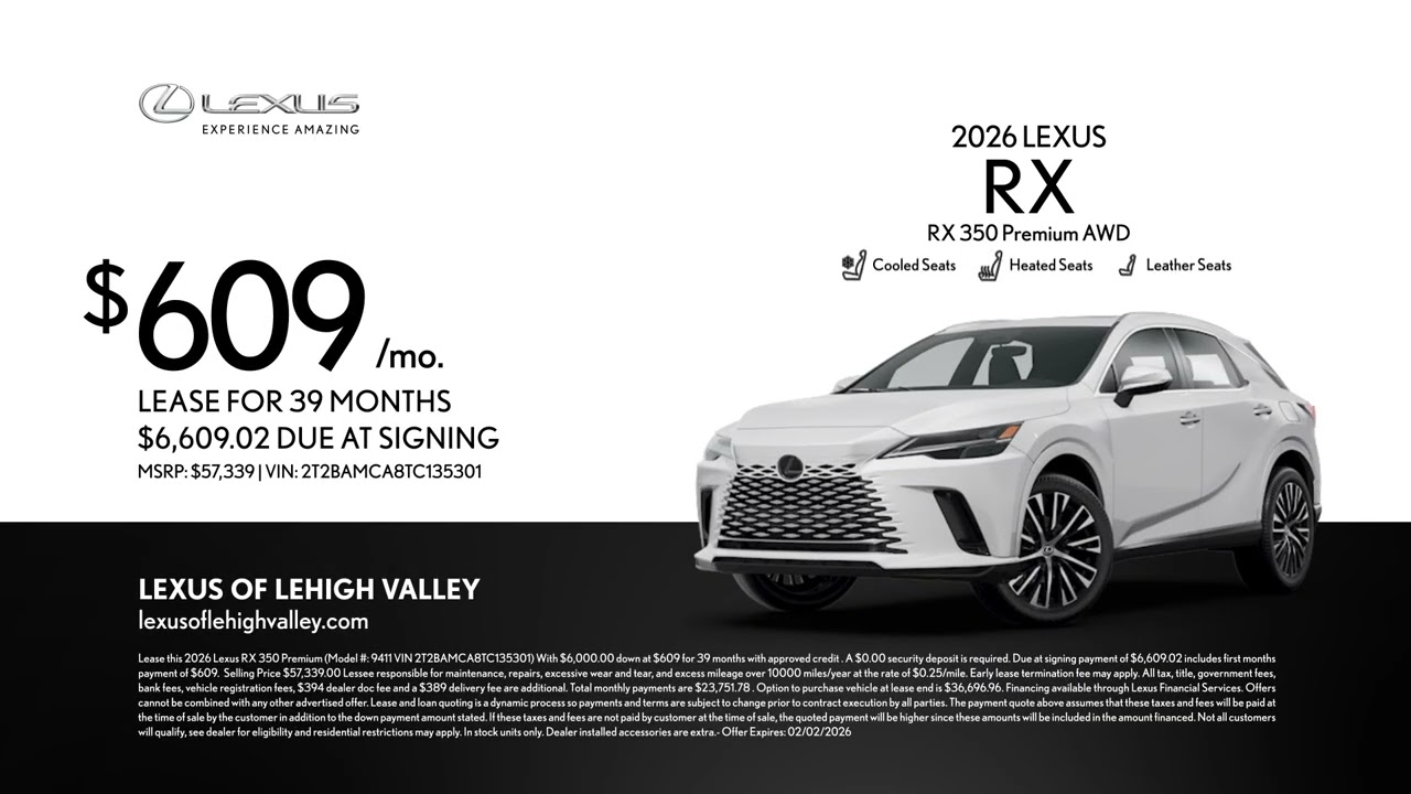 Lexus RX 01/19/2026 6784948