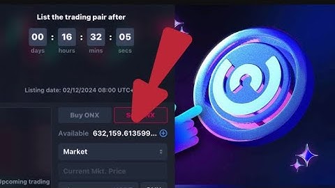 HOW TO SELL $ONX ONUS TOKEN ON SPOT TRADING WALLET