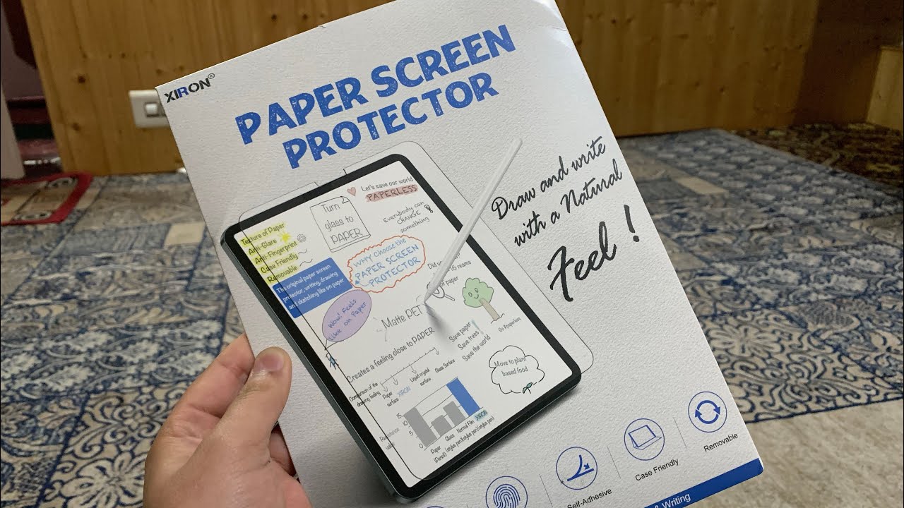Xiron paper screen protector for ipad Unboxing, installation and