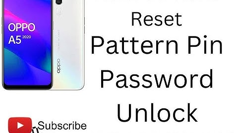 How to hard reset OPPO A5-2020 Wipe Data Pattern unlock New Video 2022