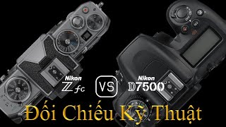 Nikon Zfc và Nikon D7500: Một Đối Chiếu Về Thông Số Kỹ Thuật