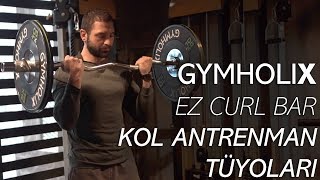 Gymholix Olimpik EZ Curl Bar Kol Antrenman Tüyoları (Kerim Savaş Sarı)