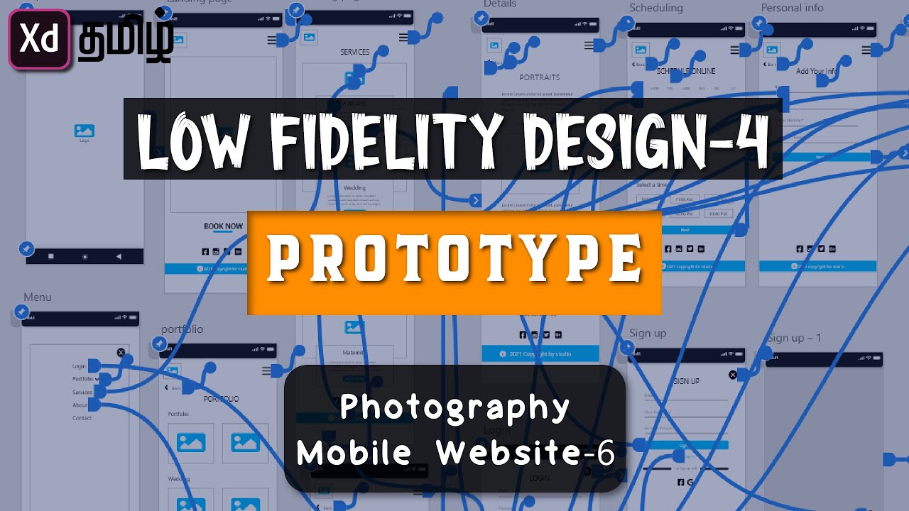 How to design prototype for mobile | Low fidelity Design-4 | Tamil ...