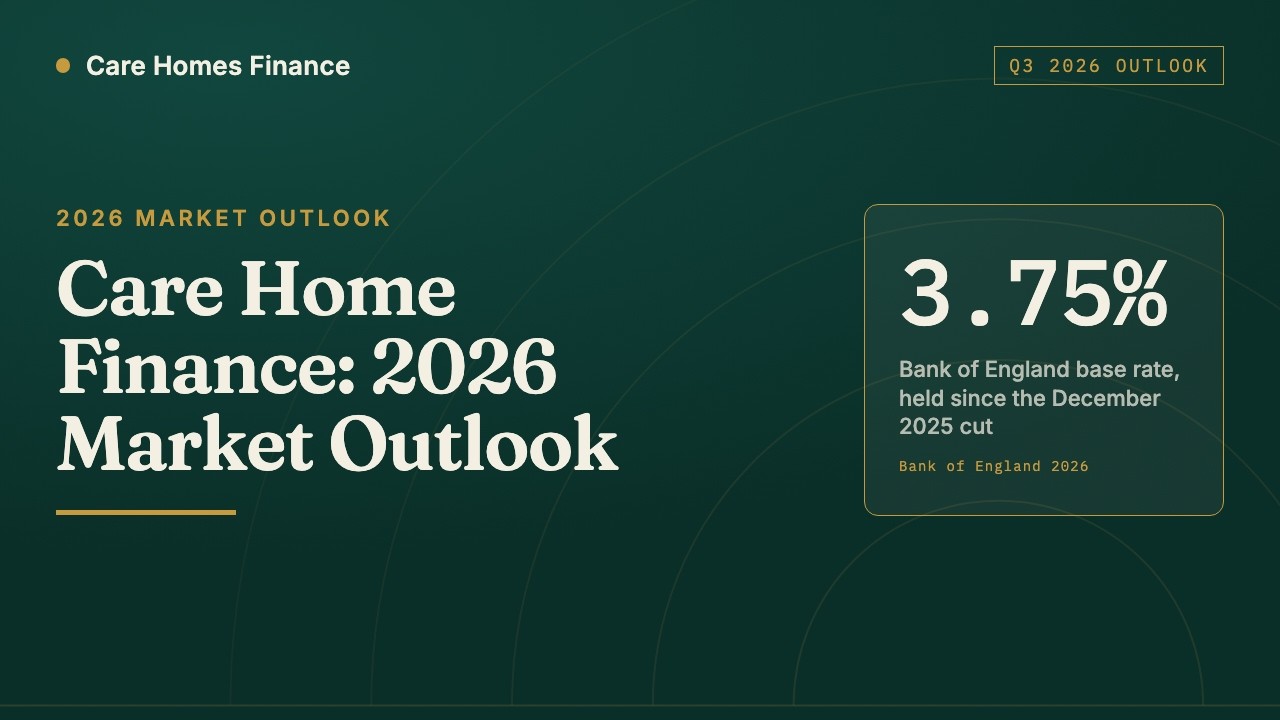 Care Home Finance: 2026 Market Outlook | Pricing, Lenders, CQC and Funding Options
