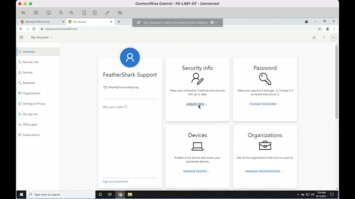 Outlook on the Web - 2FA
