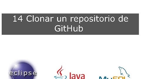14 Clonar un repositorio de GitHub