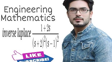 Laplace inverse of 1+2s/(s+2)^2(s-1)^2 in few easy steps  | inverse Laplace | #Btech #Gate #Csir_net