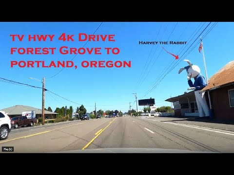 TV HWY 4k Drive | Forest Grove to Portland