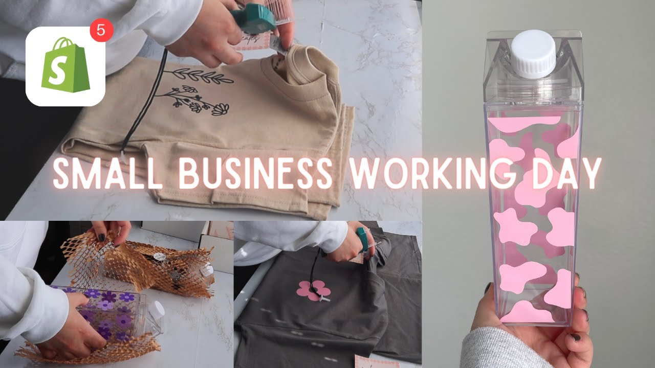 Small Business Working Day order packing, creating new products