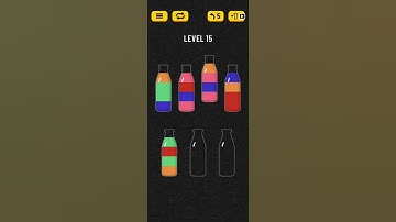 Soda Sort Puzzle Level 15 Walkthrough Solution Android/iOS