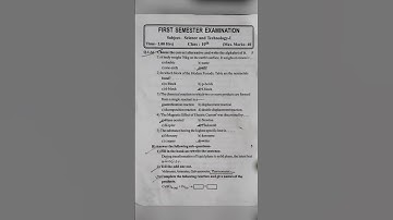 class 10th Science 1 first semester exam 😱| First term exam 🔥|mh board 💯| #exam #science |