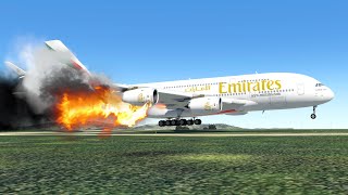 🔴LIVE Airbus A380 EMERGENCY LANDINGS WITH FIRED ENGINES | Live Plane Spotting X-PLANE 11
