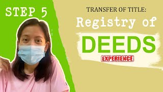 Transfer of Title: REGISTRY OF DEEDS / The Final Step / Paano magpalipat ng titulo sa RD